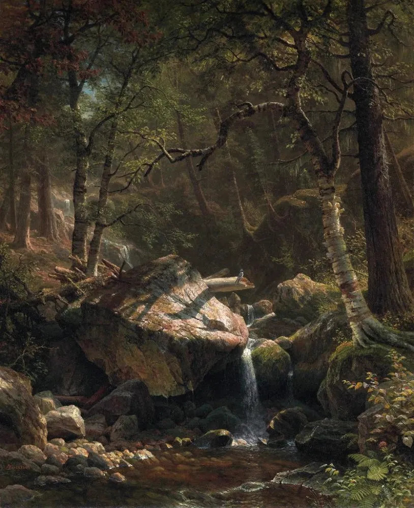 Obraz Ruisseau de montagne - Albert Bierstadt | Druk artystyczny
