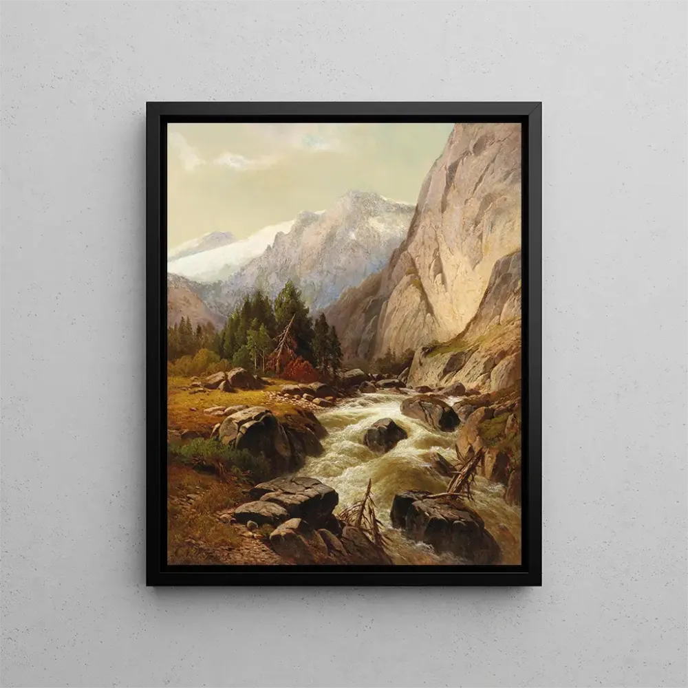 Obraz Ruisseau de montagne - Alois Wolf | Druk artystyczny