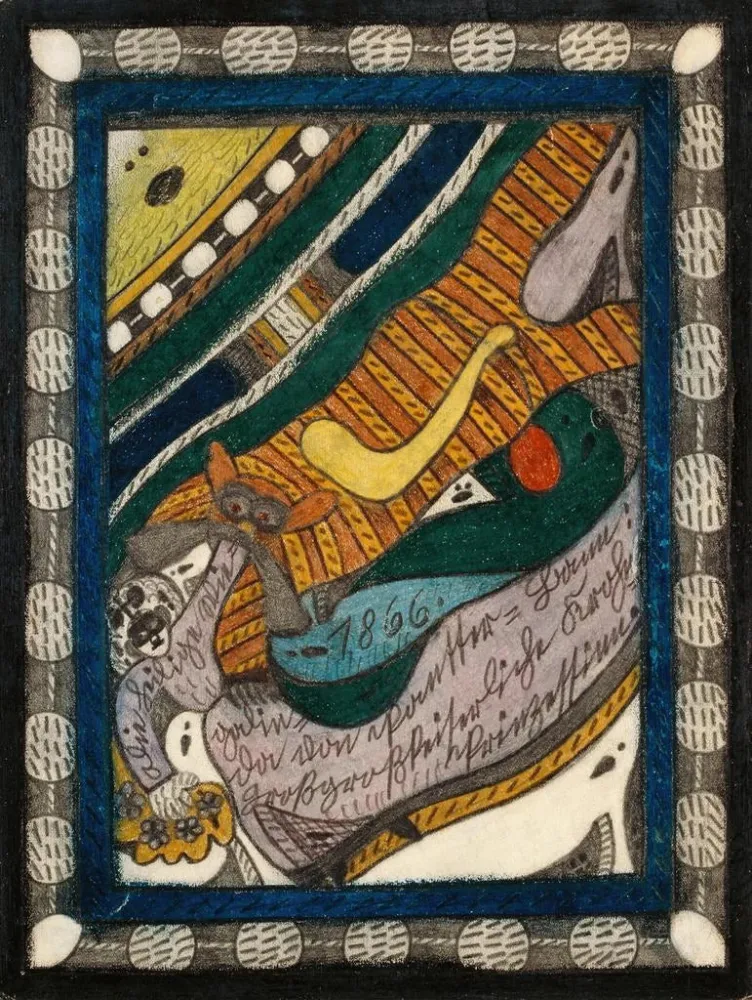 Obraz Sainte Wiegalinda de PantterBann - Adolf Wölfli | Druk artystyczny