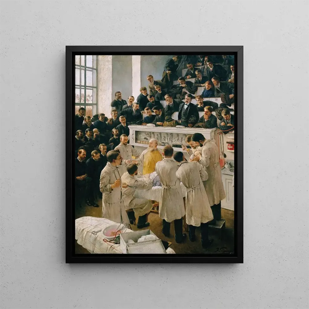 Obraz La Salle Billroth à l'Hôpital Général de Vienne - Adalbert Franz Seligmann | Druk artystyczny
