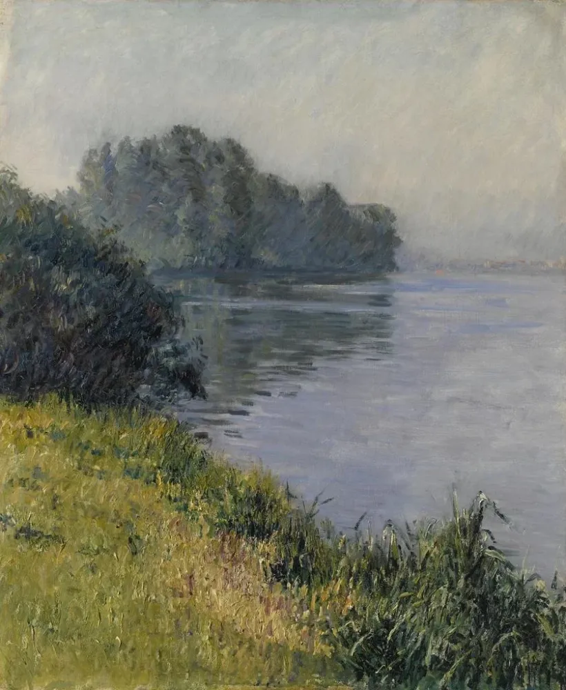 Obraz La Seine à l’île Marante par temps brumeux - Gustave Caillebotte | Druk artystyczny