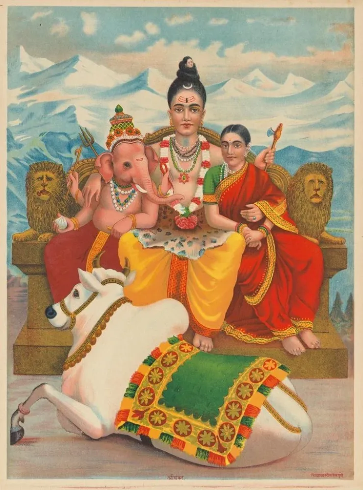 Obraz Shri Shankara Shiva - Anonim | Druk artystyczny