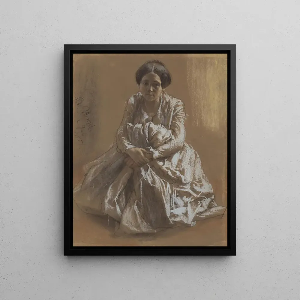 Obraz Siostra artystów Emilie - Adolph von Menzel | Druk artystyczny