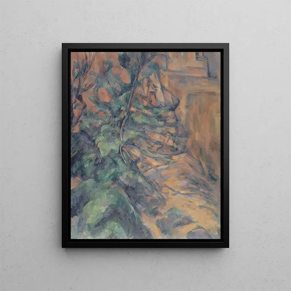 Obraz Skały i gałęzie, Bibmus - Paul Cézanne | Druk artystyczny