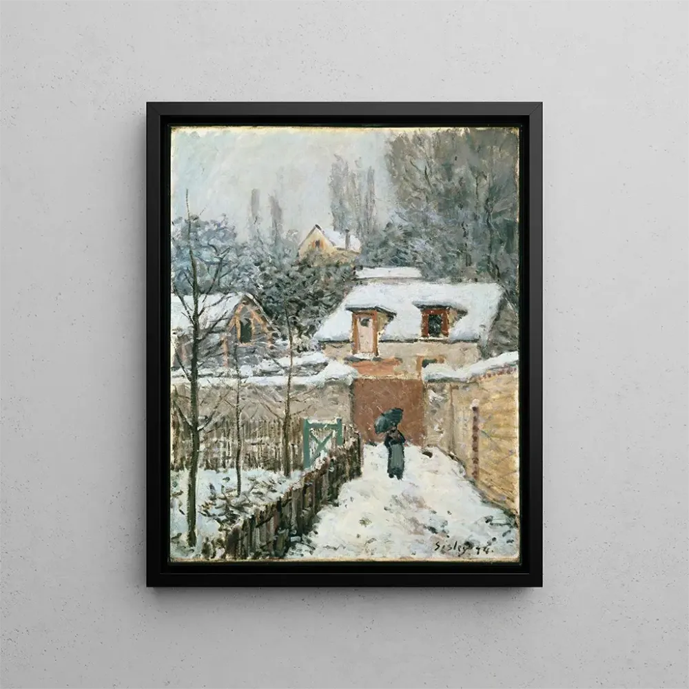 Obraz Snow at Louveciennes - Alfred Sisley | Druk artystyczny