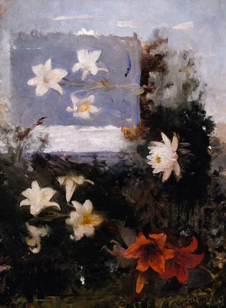 Obraz Studia kwiatów - Abbott Handerson Thayer | Druk artystyczny