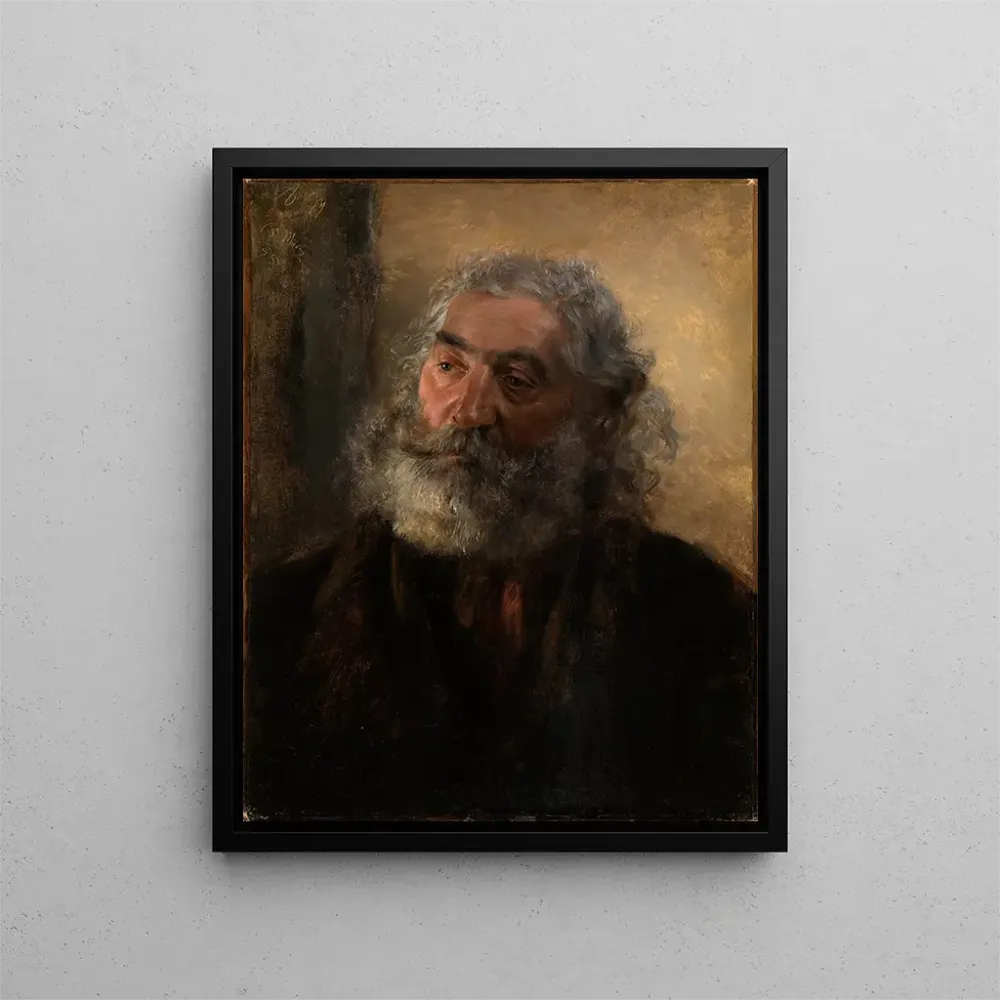 Obraz Studium głowy - Adolph von Menzel | Druk artystyczny