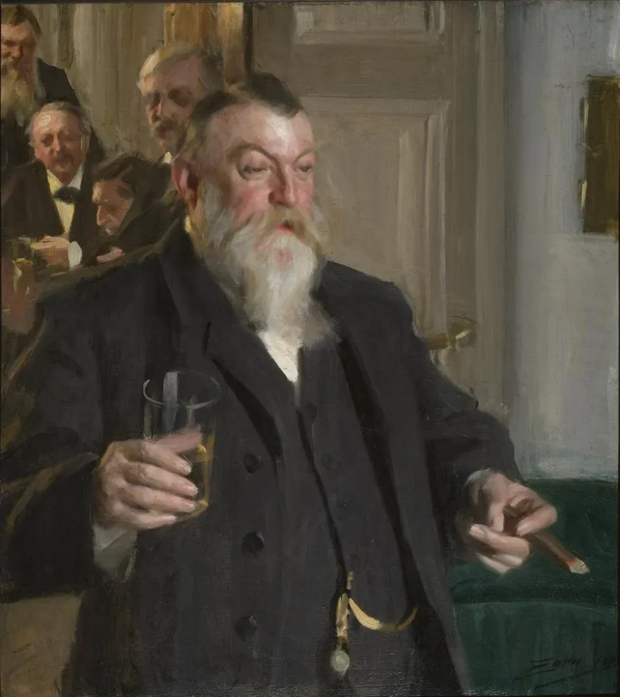 Obraz Un toast dans la société Idun - Anders Zorn | Druk artystyczny