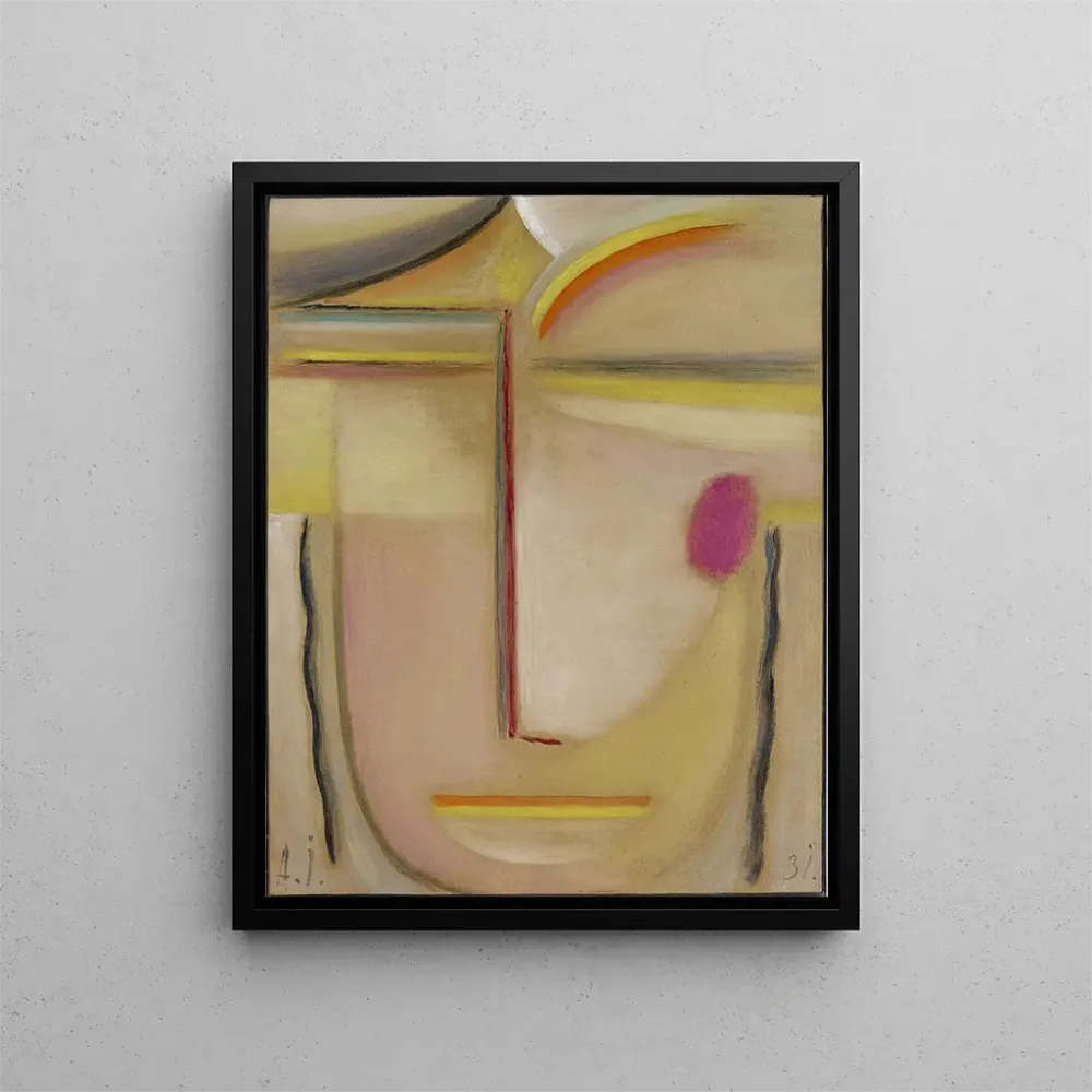 Obraz Tête abstraite Or et rose - Alexej von Jawlensky | Druk artystyczny