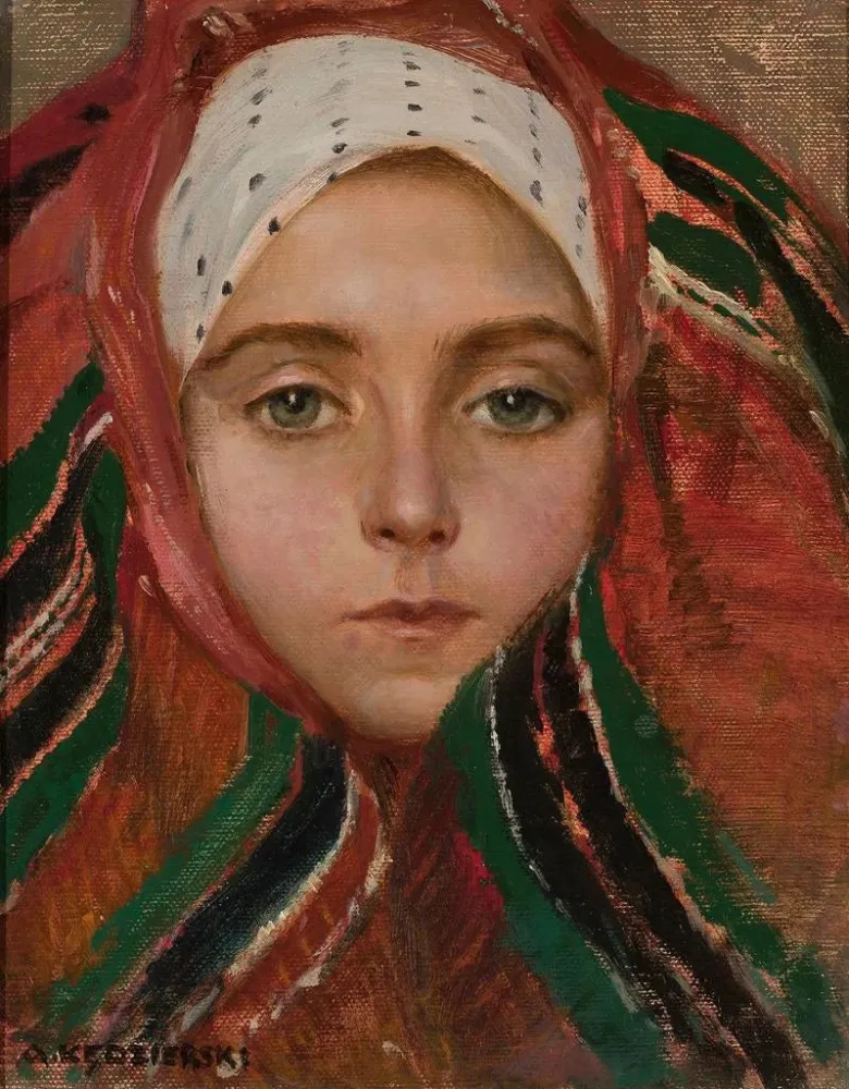 Obraz Tête d'une jeune femme d'Owicz - Apoloniusz Kędzierski | Druk artystyczny