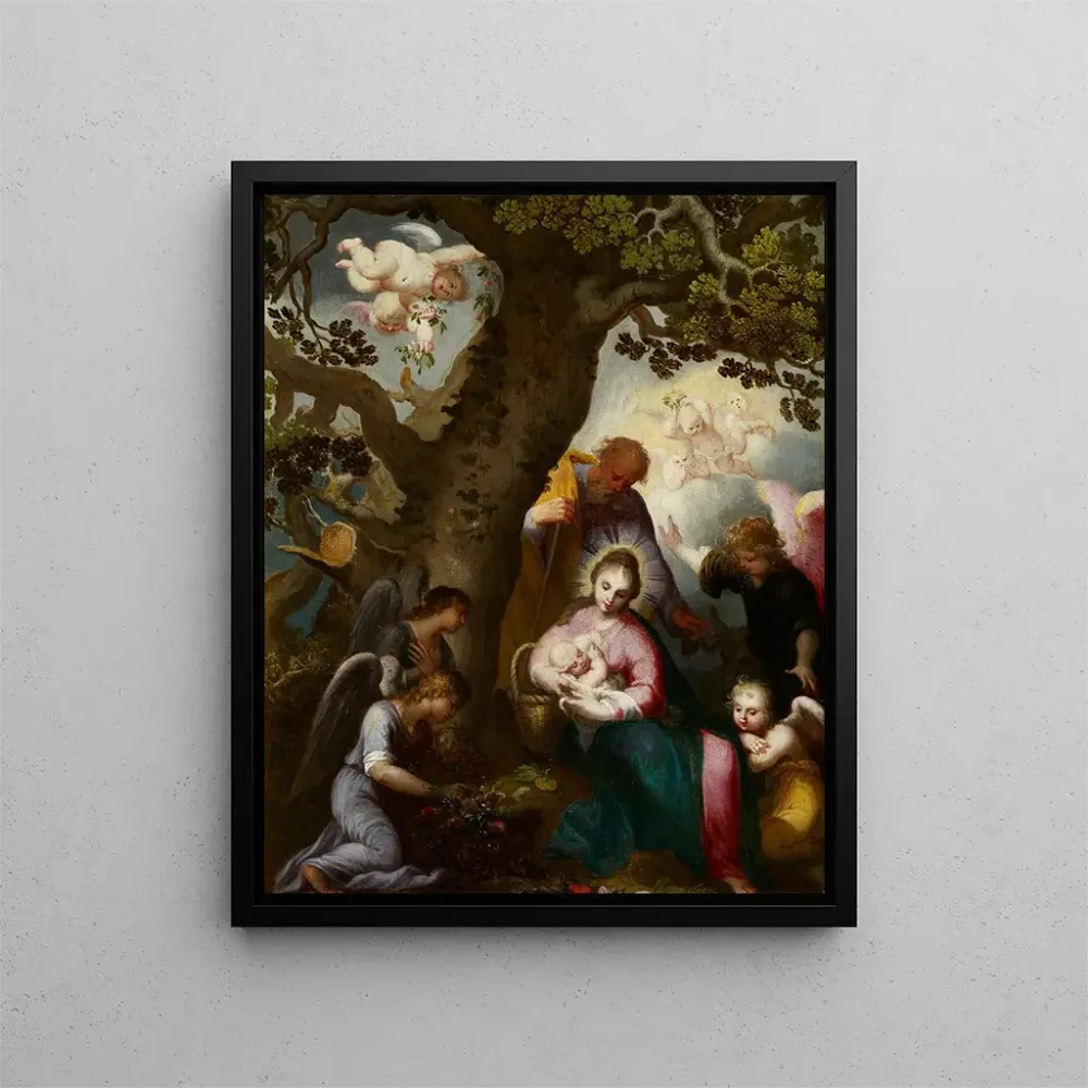 Obraz Ucieczka do Egiptu - Abraham Bloemaert | Druk artystyczny