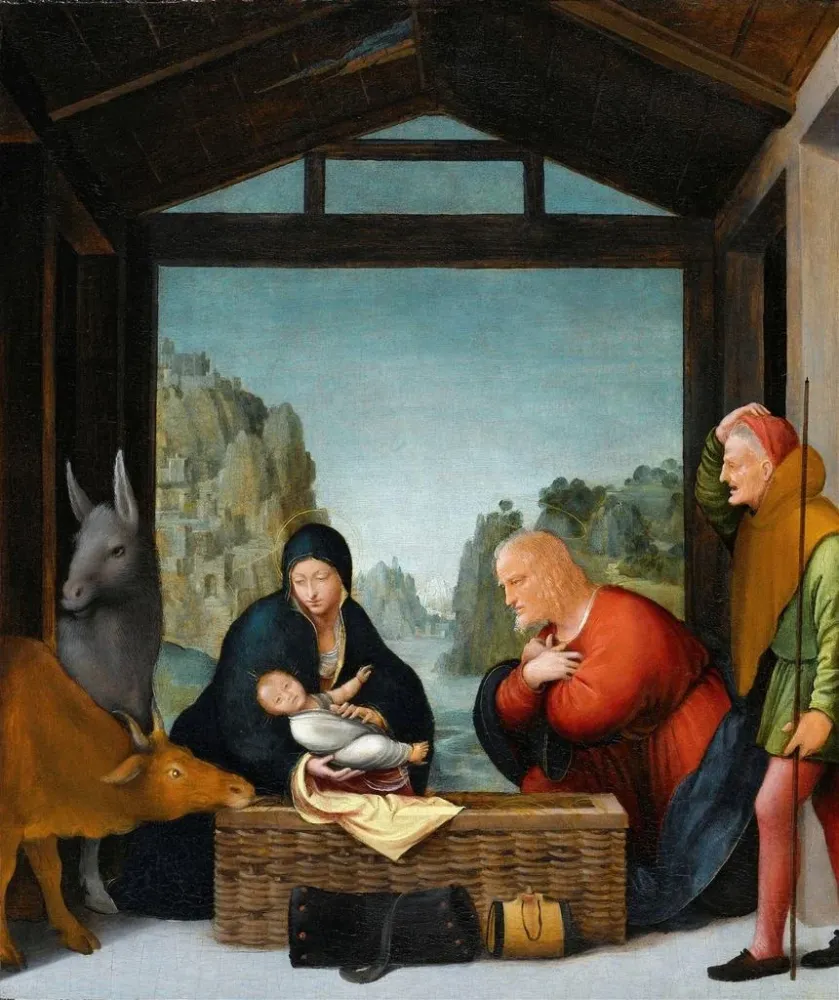 Obraz Uczczenie pasterzy - Bartolommeo Suardi | Druk artystyczny