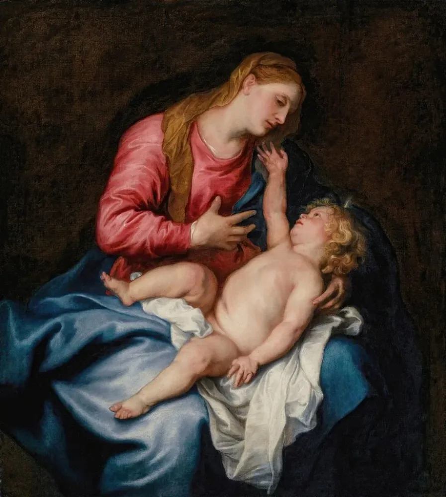 Obraz La Vierge à l'Enfant - Antoine van Dyck | Druk artystyczny