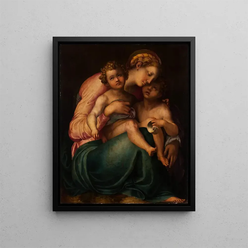 Obraz La Vierge et l'Enfant avec Jean - Anonyme | Druk artystyczny