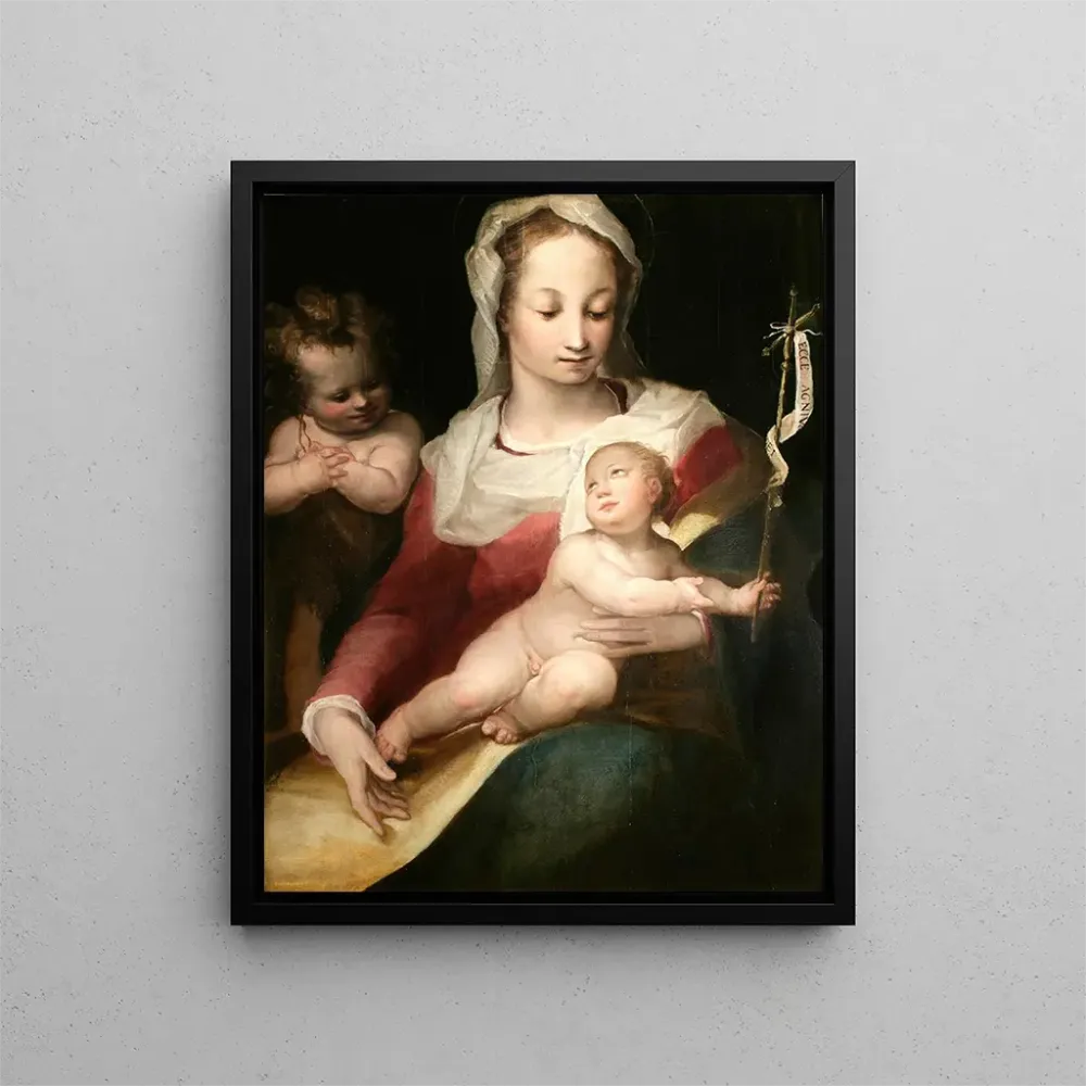 Obraz La Vierge à l'Enfant et le jeune saint Jean - Alessandro Casolani | Druk artystyczny