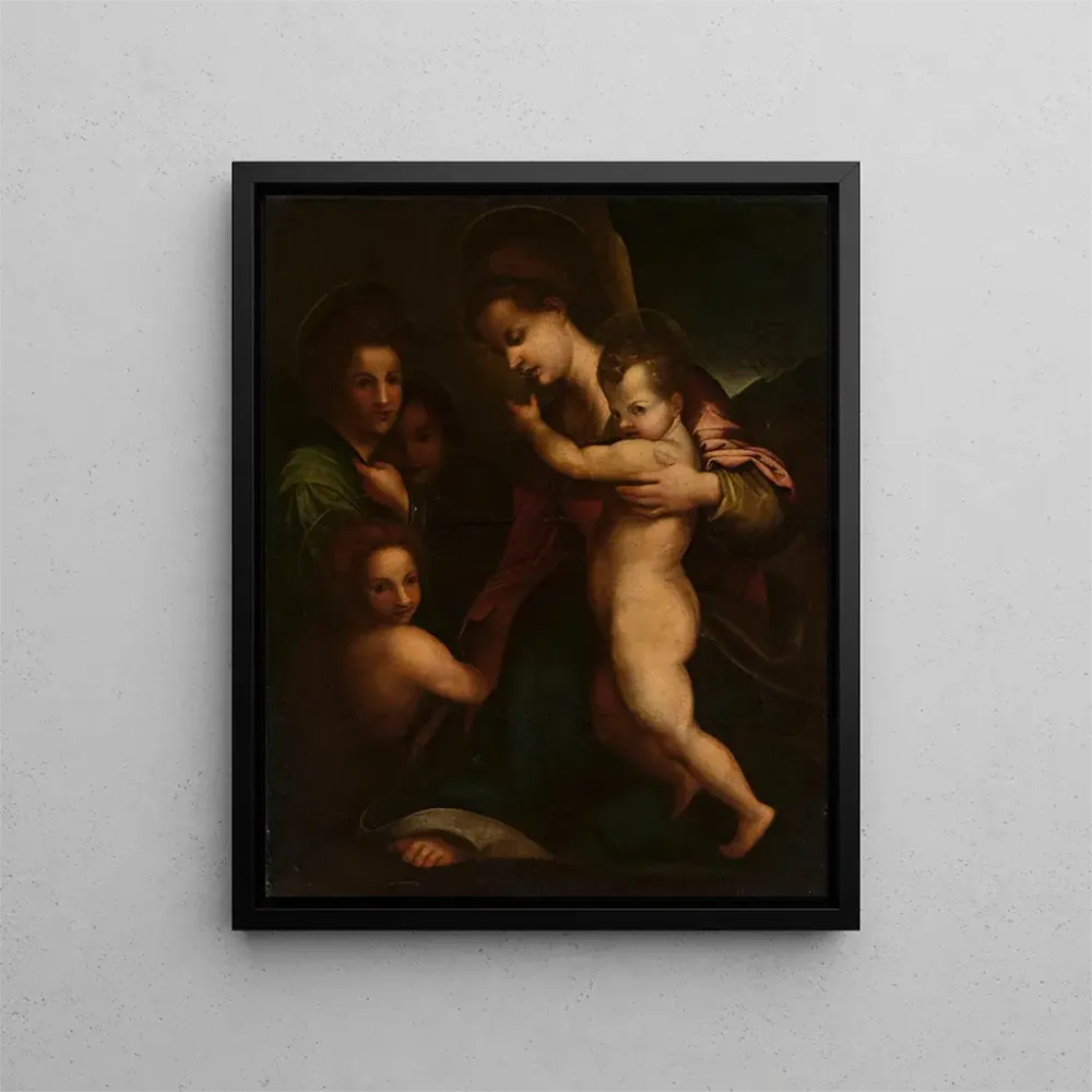 Obraz La Vierge à l'Enfant Jésus et saint Jean - Andrea del Sarto | Druk artystyczny