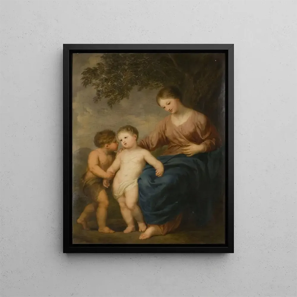 Obraz La Vierge l'Enfant Jésus et saint Jean - Andries Cornelis Lens | Druk artystyczny
