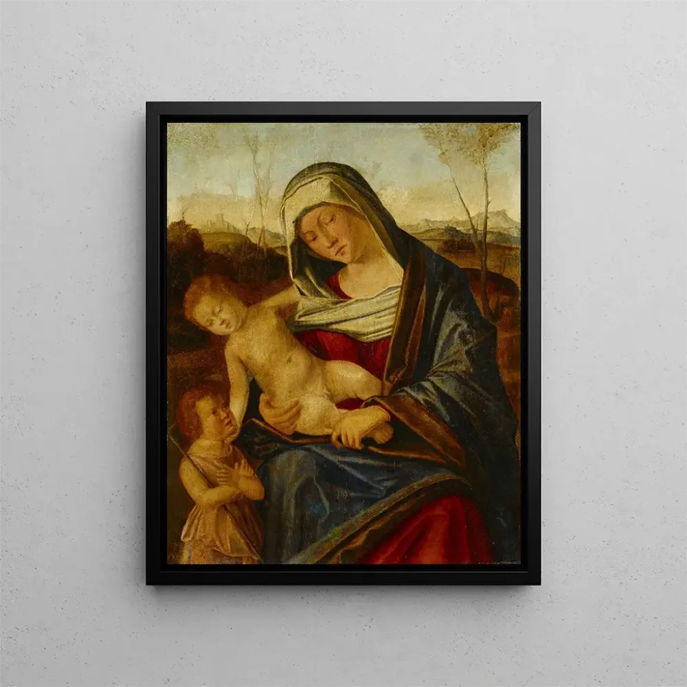Obraz La Vierge à l'Enfant et le petit saint Jean-Baptiste - Benedetto Diana | Druk artystyczny