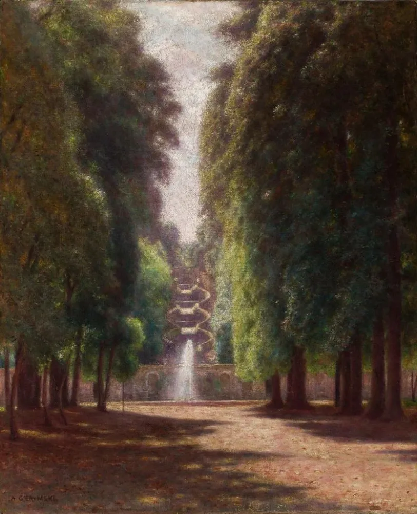 Obraz Villa Torlonia w Frascati - Aleksander Gierymski | Druk artystyczny