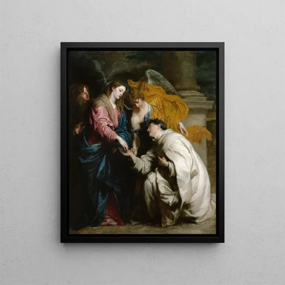 Obraz La vision du bienheureux Hermann Joseph - Antoine van Dyck | Druk artystyczny