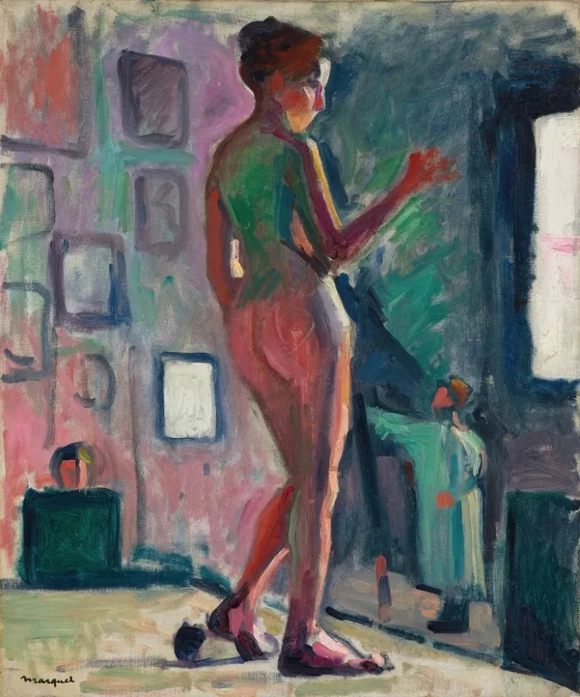 Obraz Nu w warsztacie przyjaciela - Albert Marquet | Druk artystyczny