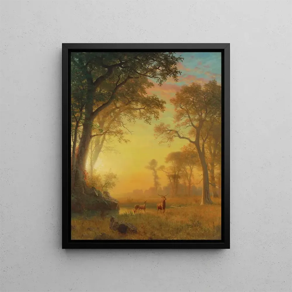 Obraz Światło w lesie - Albert Bierstadt | Druk artystyczny