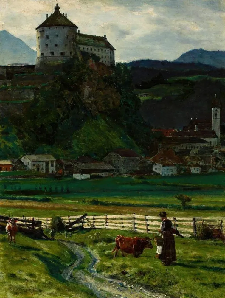 Obraz Widok okolic zamku Kufstein - Aleksander Gierymski | Druk artystyczny