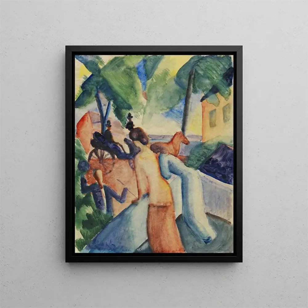 Obraz Witamy nad jeziorem Thun - August Macke | Druk artystyczny