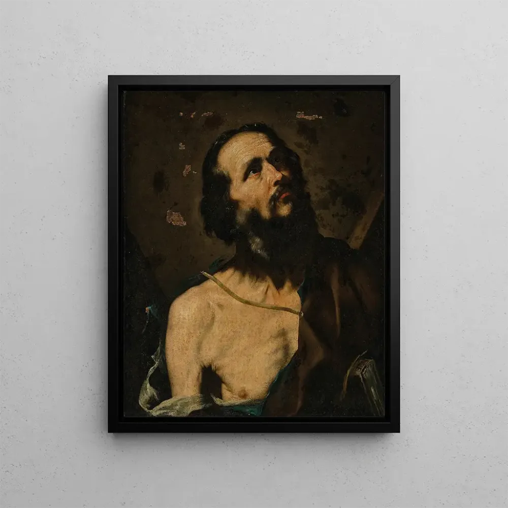 Obraz Święty Andrzej (fragment) - Jusepe de Ribera | Druk artystyczny