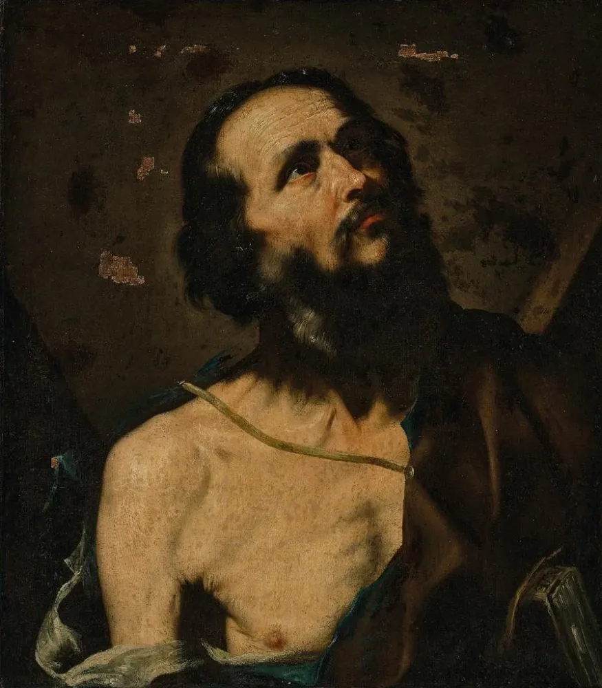 Obraz Święty Andrzej (fragment) - Jusepe de Ribera | Druk artystyczny