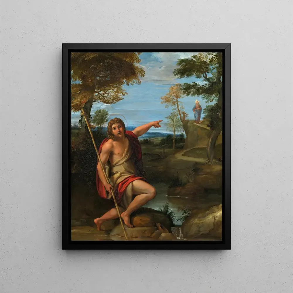Obraz Święty Jan Chrzciciel składa świadectwo - Annibale Carracci | Druk artystyczny