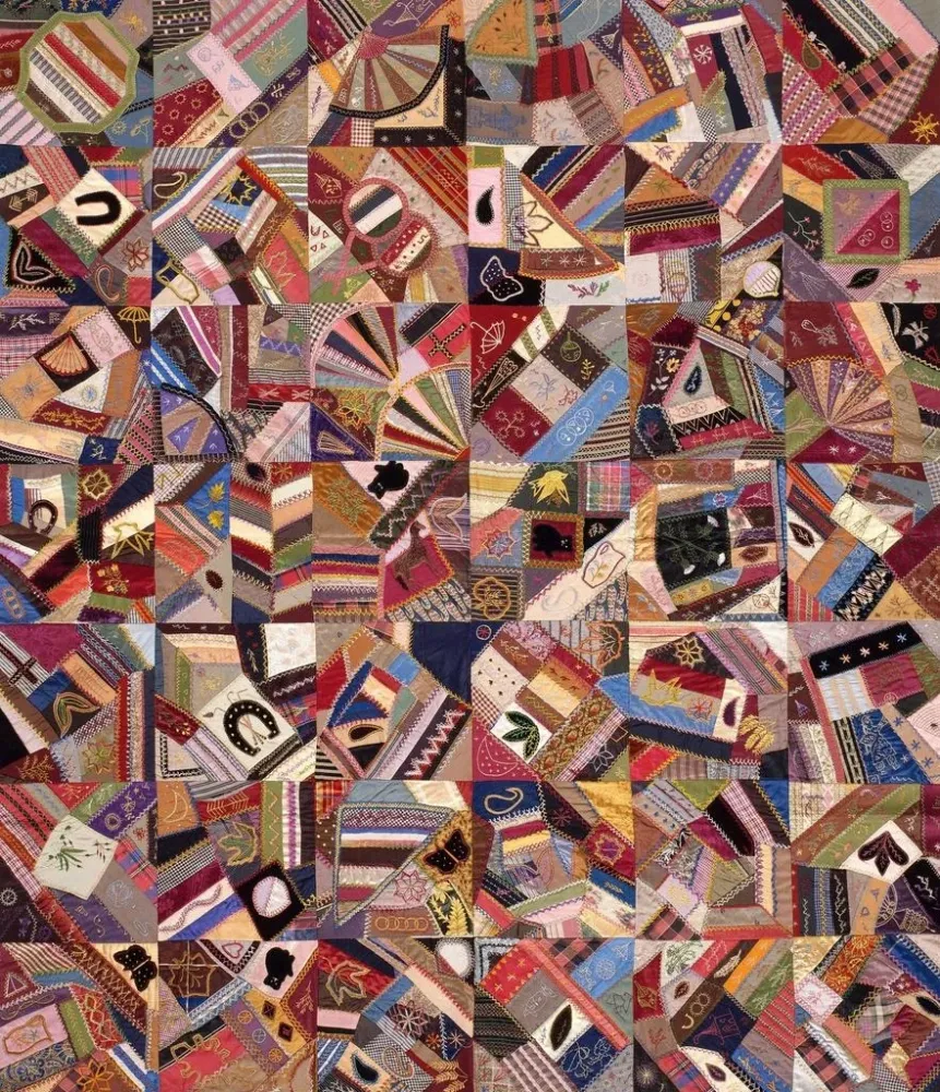Obraz wzór Quilt Top Crazy - Anonim | Druk artystyczny