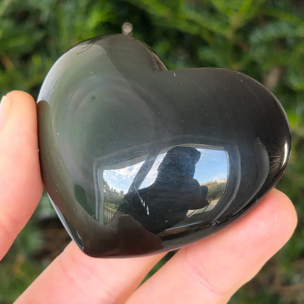 Obsydian Rainbow Heart Model 12