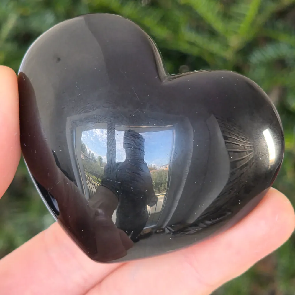 Obsydian Rainbow Heart Model 12