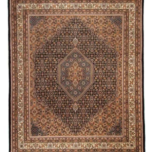 Orientalny dywan - Bijar - Indus - 306 x 250 cm - ciemnoniebieski