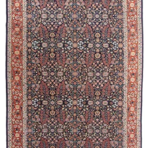 Orientalny dywan - Hereke - 290 x 187 cm - ciemnoniebieski