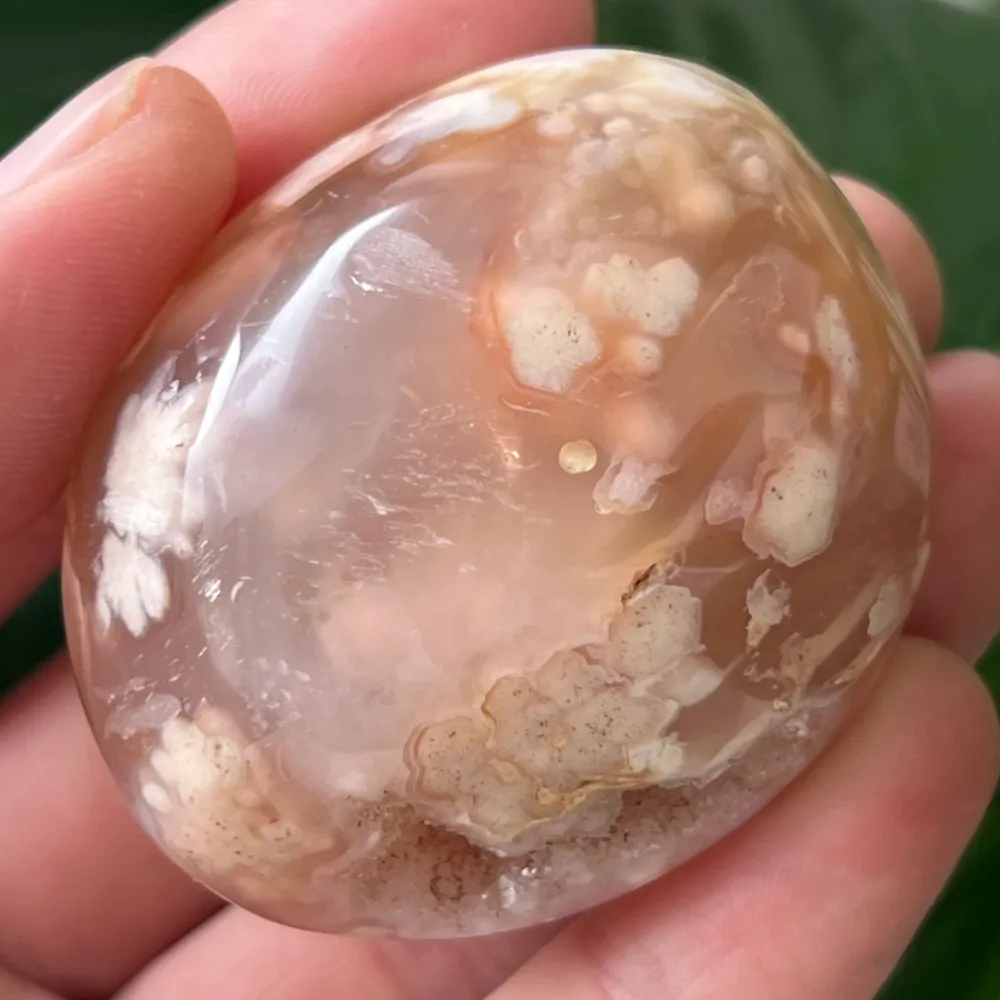 Palmstone Agat Coral Red Flower M23