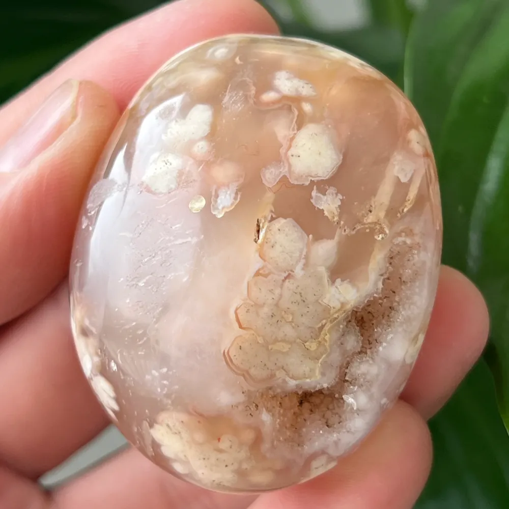 Palmstone Agat Coral Red Flower M23