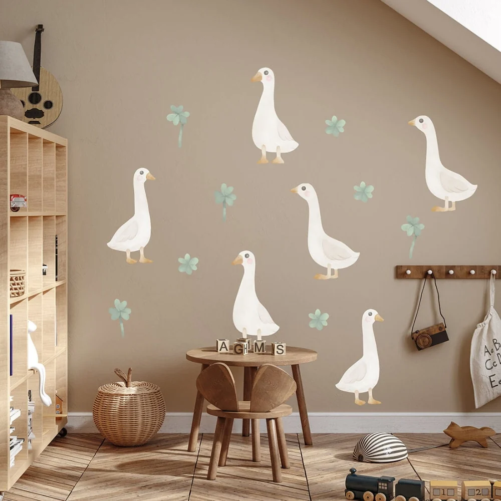 PASTELOVELOVE naklejki na ścianę dla dzieci gąski boho