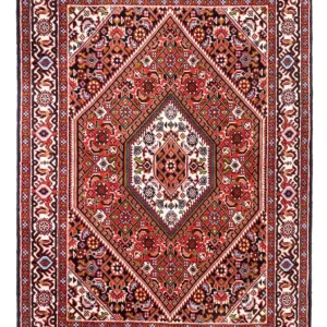 Perski dywan - Bijar - Royal - 104 x 74 cm - czerwony