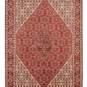 Perski dywan - Bijar - Royal - 247 x 172 cm - czerwony