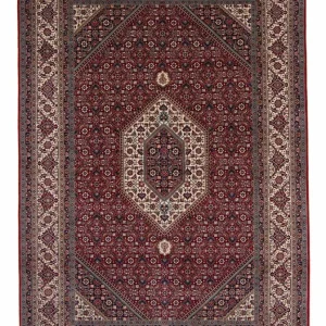 Perski dywan - Bijar - Royal - 297 x 202 cm - ciemna czerwień