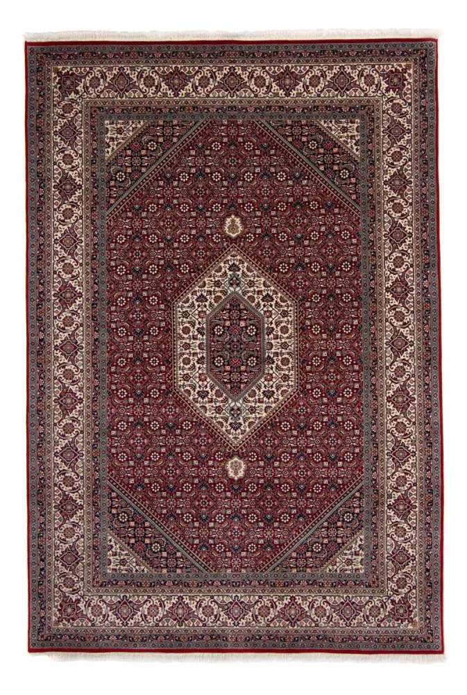 Perski dywan - Bijar - Royal - 297 x 202 cm - ciemna czerwień