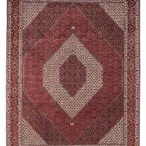 Perski dywan - Bijar - Royal - 340 x 254 cm - czerwony
