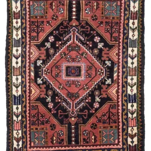Perski dywan - Nomadyczny - 108 x 78 cm - ciemnoniebieski