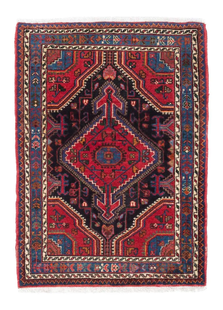 Perski dywan - Nomadyczny - 120 x 88 cm - czerwony