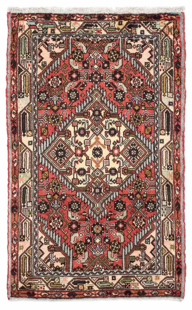 Perski dywan - Nomadyczny - 123 x 77 cm - jasna czerwień