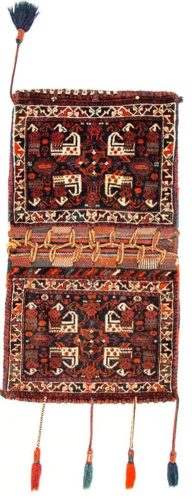 Perski dywan - Nomadyczny - 123 x 68 cm - wielokolorowy