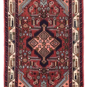 Perski dywan - Nomadyczny - 125 x 80 cm - ciemna czerwień