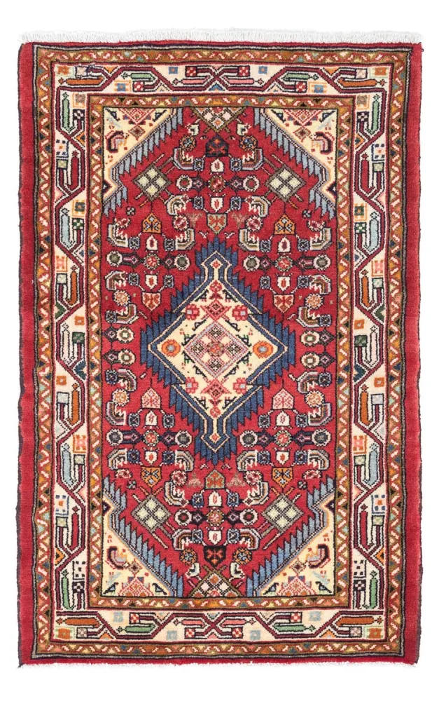 Perski dywan - Nomadyczny - 125 x 80 cm - czerwony